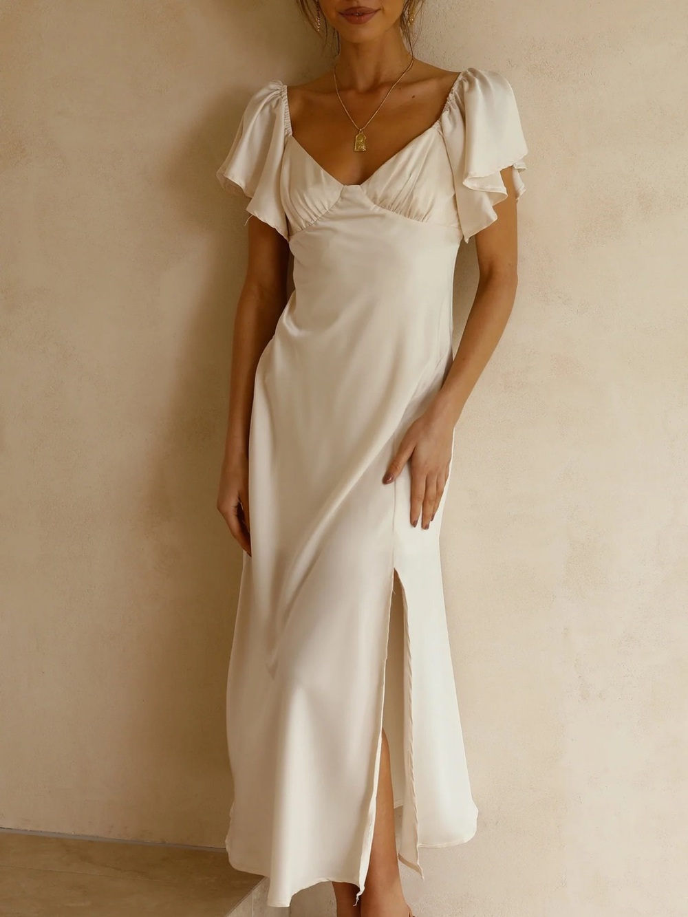 Louisa Midi Dress - Ivory